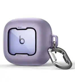 SURITCH - Case for Beats Powerbeats Pro 2, Magnetic Locking Shockproof Bumper Cover(Charging Case & Earphones Not Included) - Purple