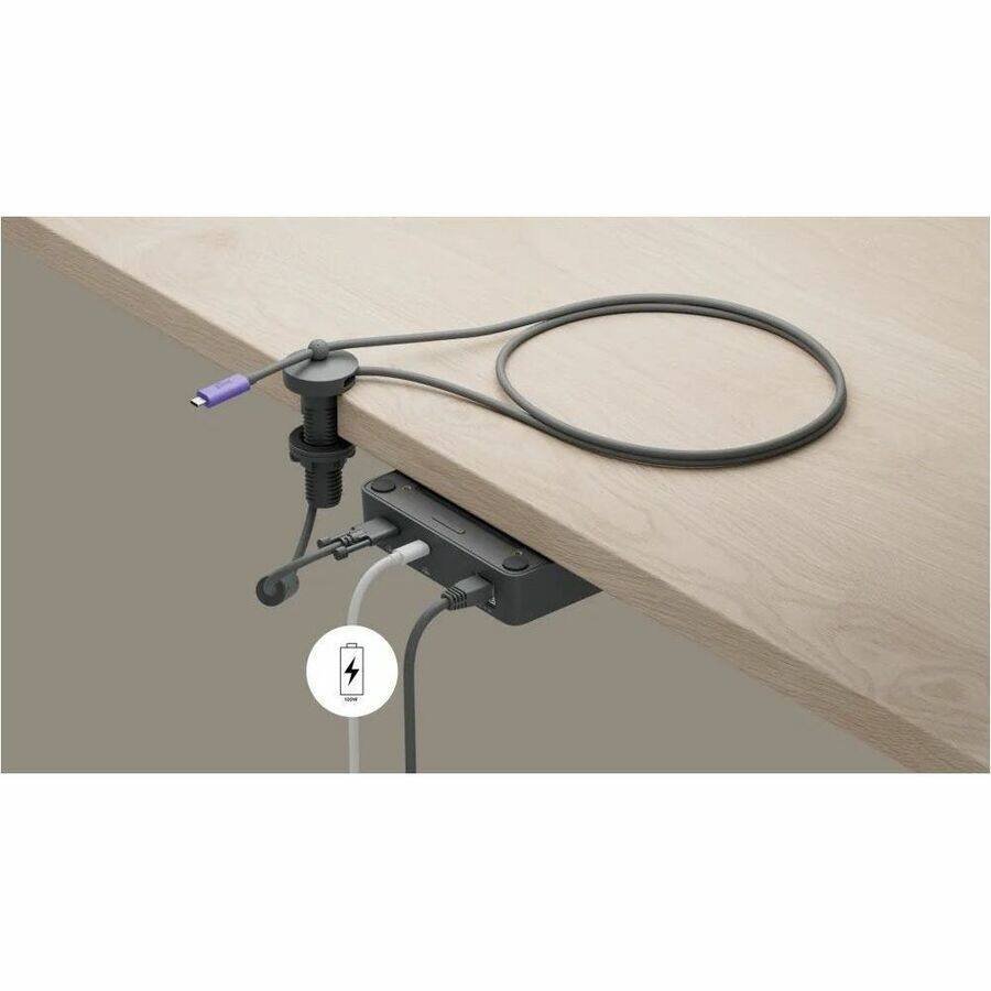 Alt View 4. Logitech - Logitech Extend | Single-cable BYOD connection for Android-based rooms - 2 x Network (RJ-45) - 5 x USB - 1 x HDMI Out - Unknown.