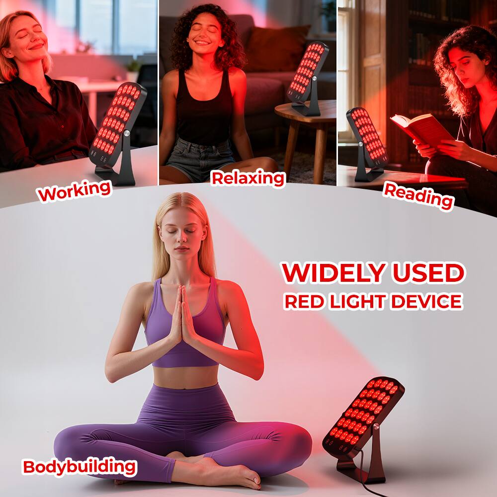 Working  
Relaxing  
Reading  
Bodybuilding  

WIDELY USED RED LIGHT DEVICE