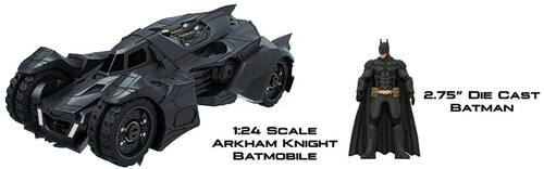 2.75" Die Cast Batman, 1:24 Scale Arkham Knight Batmobile