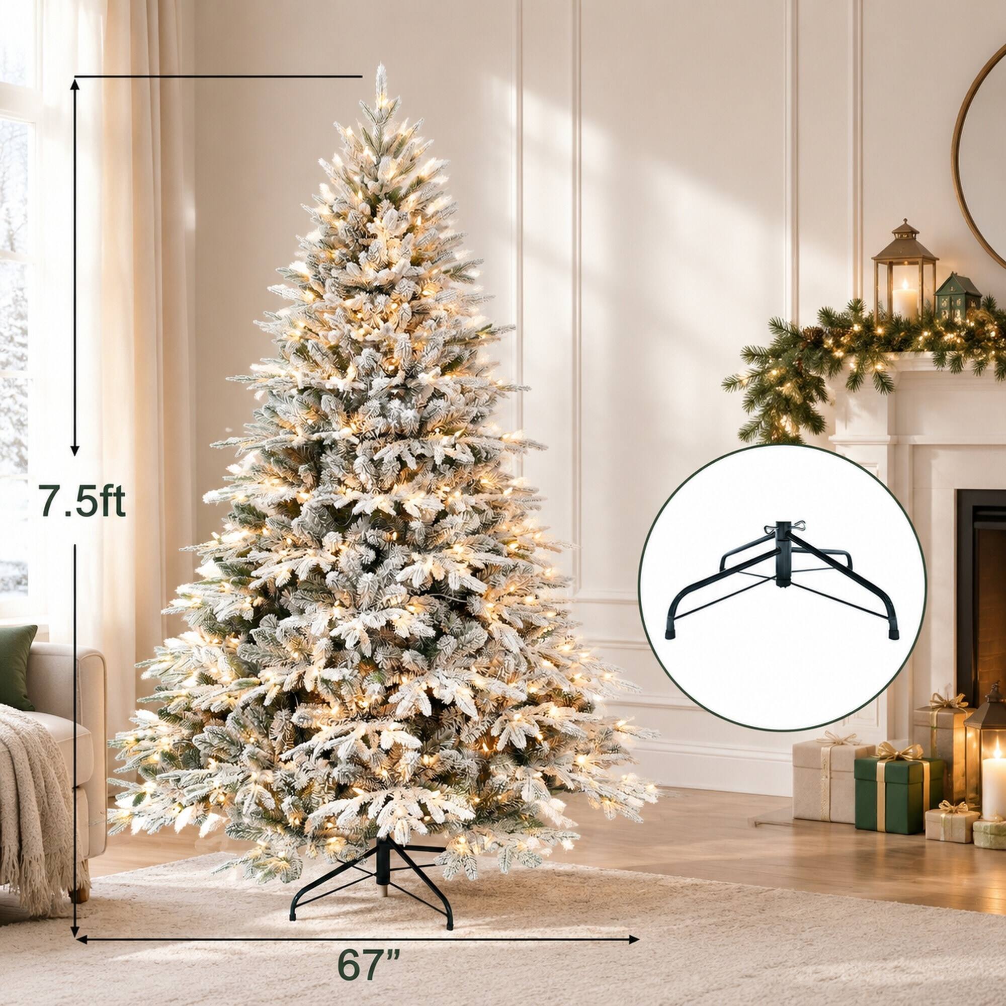 7.5ft  
67"