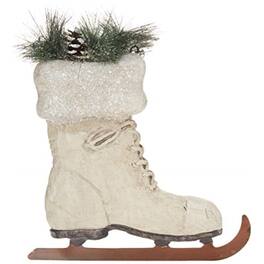 K&K Interiors - Ice Skate Christmas Arrow Replacement Sign 13.5 inch - Arrow Sold Separately - White