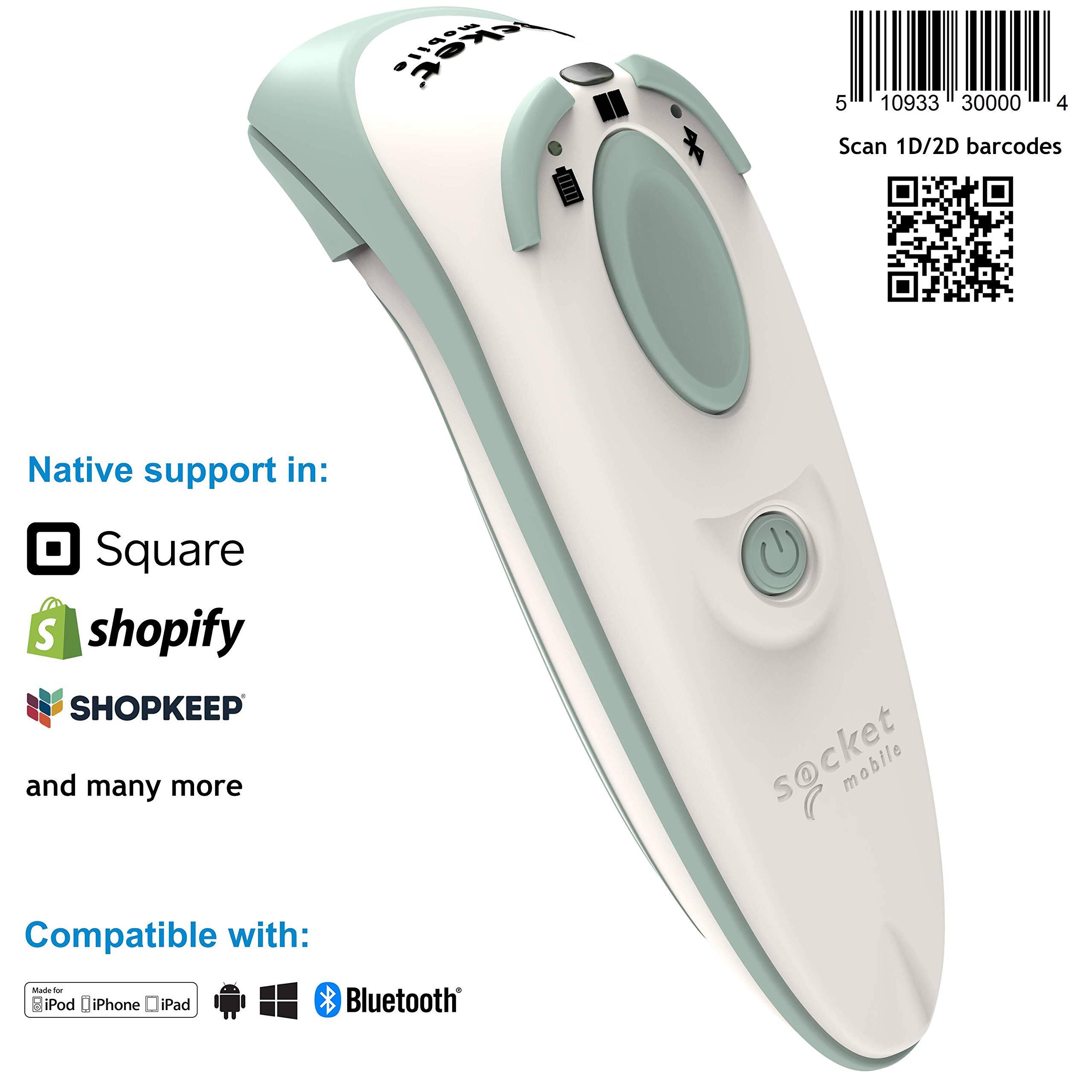 mobile socket

5 10933 30000 4

Scan 1D/2D barcodes

Native support in:
Square
shopify
SHOPKEEP
and many more

Compatible with:
iPod iPhone iPad
Bluetooth
