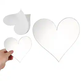 Unique Bargains - 3D Alphabet Mirror Wall Sticker, 8" Acrylic Heart Self-Adhesive Home Decor for Living Room, Bedroom - Silver