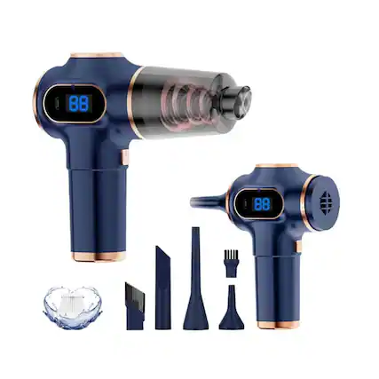 Front. Luckbyte - 2-in-1 Handheld Vacuum & Cordless Air Duster - Portable Rechargeable Cleaner for Car, Home & PC.