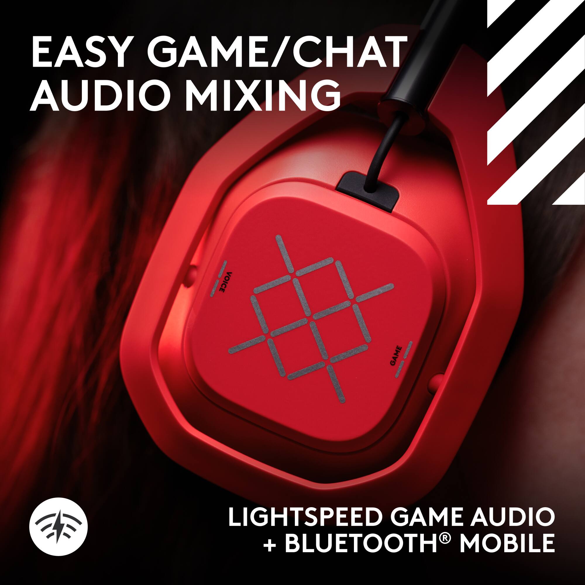 EASY GAME/CHAT AUDIO MIXING

VOICE
GAME

LIGHTSPEED GAME AUDIO + BLUETOOTH MOBILE