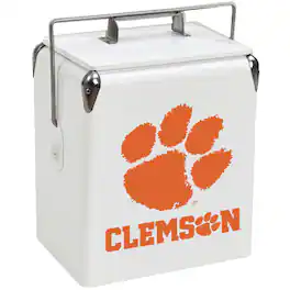 Indigo Falls - Clemson Tigers 16-Can Retro Party Cooler - White