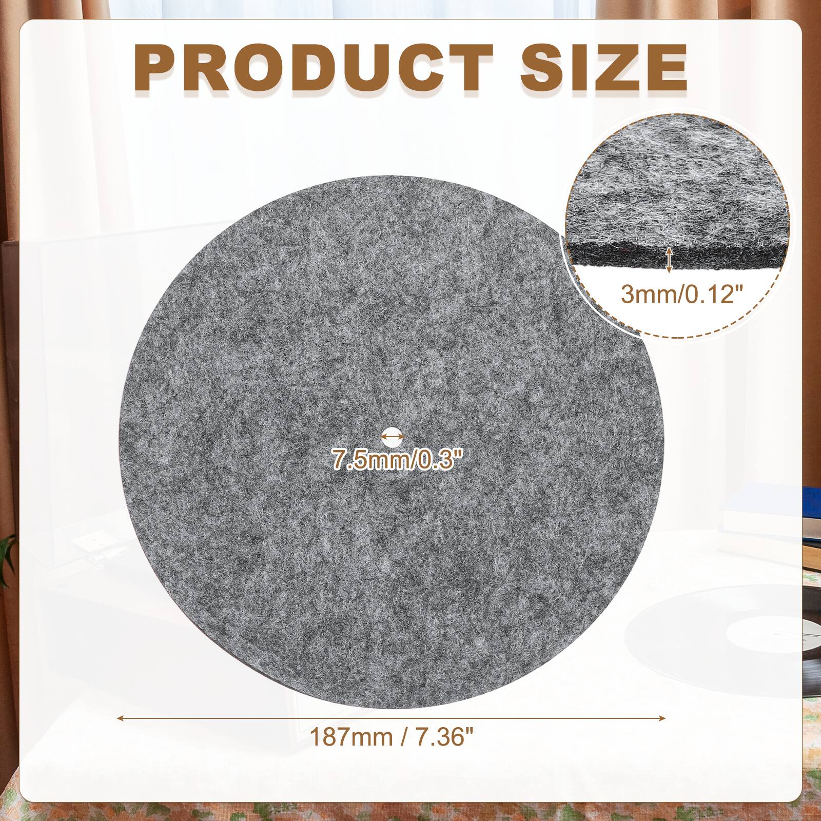 PRODUCT SIZE  
3mm/0.12"  
7.5mm/0.3"  
187mm / 7.36"