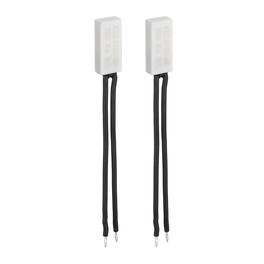 Unique Bargains - 2pcs KSD9700 Thermostat 90C Normally Close N.C Temperature Switch 250V 10A Thermal Protector Ceramics - Black
