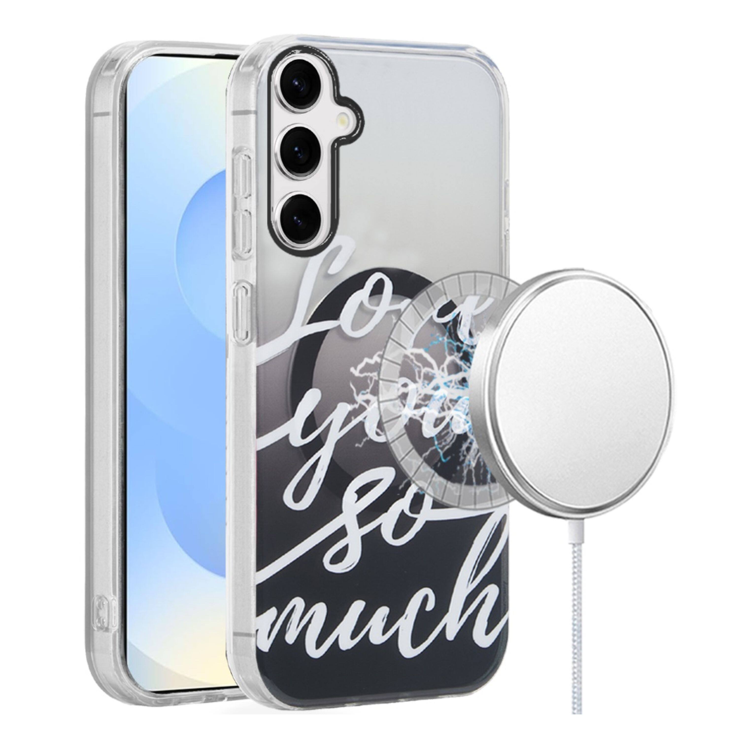 Kitcheniva - Dual Layer TPU Design Case With Magnetic Circle Tempered Glass For Samsung Galaxy S25+/S24+ - Multicolor price history on PriceWatchPro