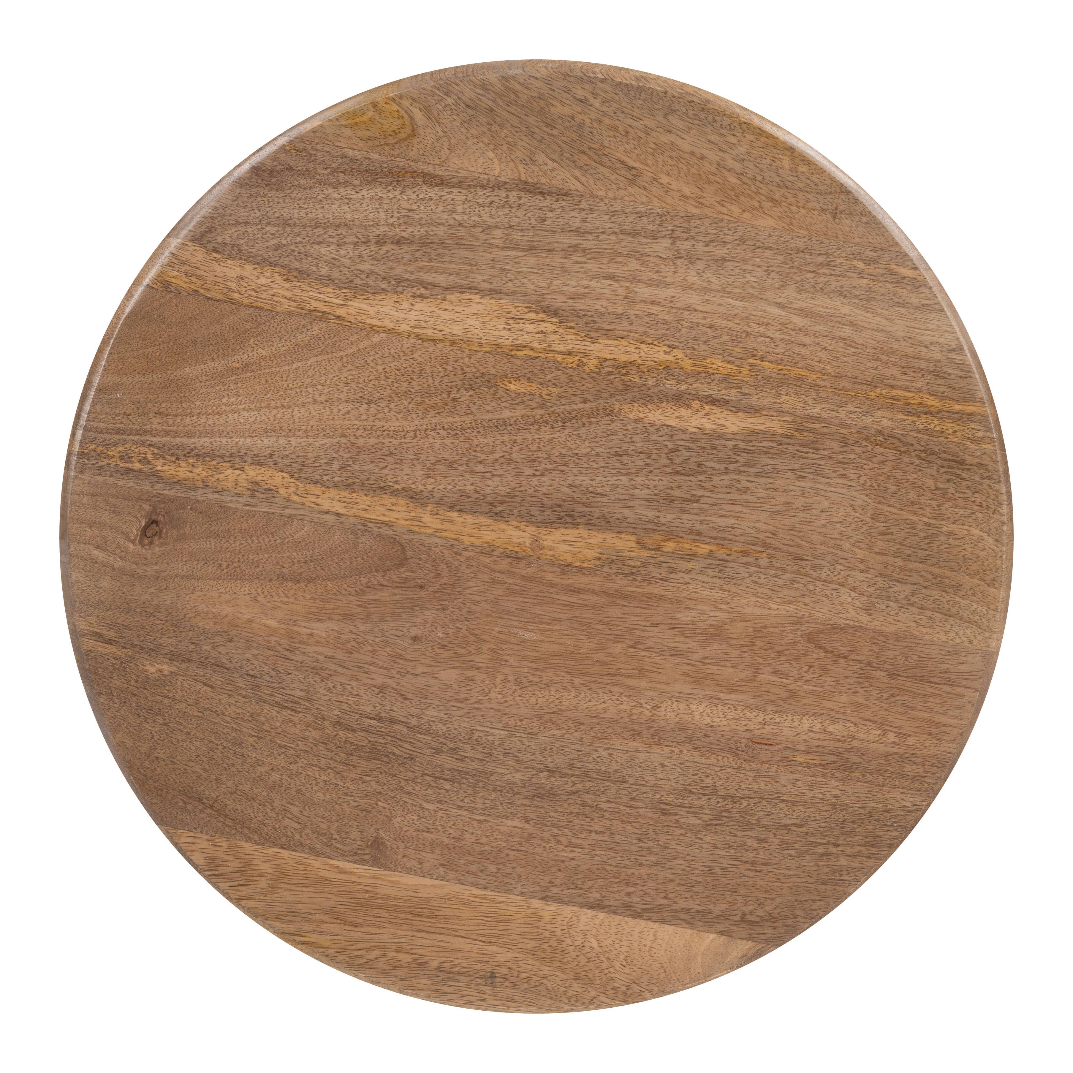 Alt View 1. Hivvago - Goblet Side Table Brown & White - Brown & White.