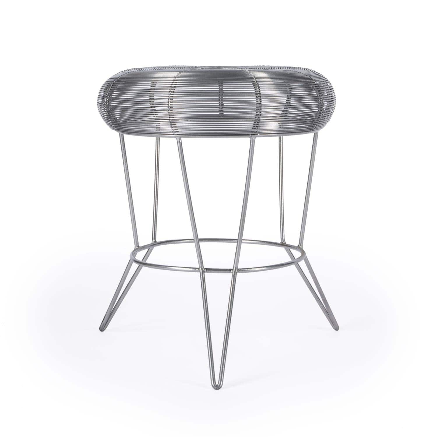 Butler Specialty - Allen Decorative Wire Side Table - Silver