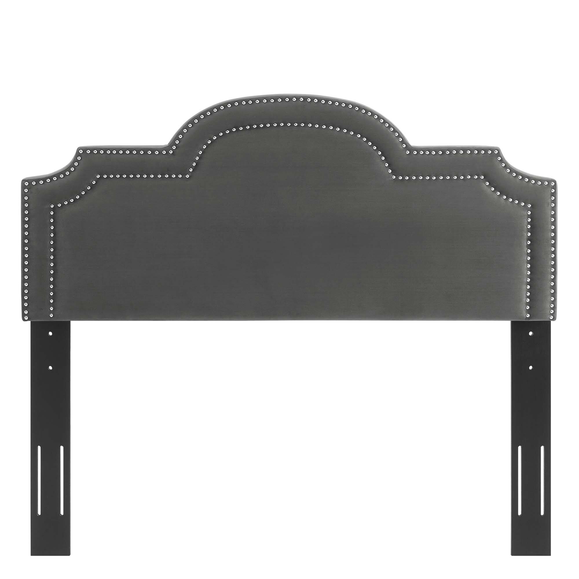 Left. Modway - Belinda Performance Velvet King/California King Headboard by Modway - Charcoal.