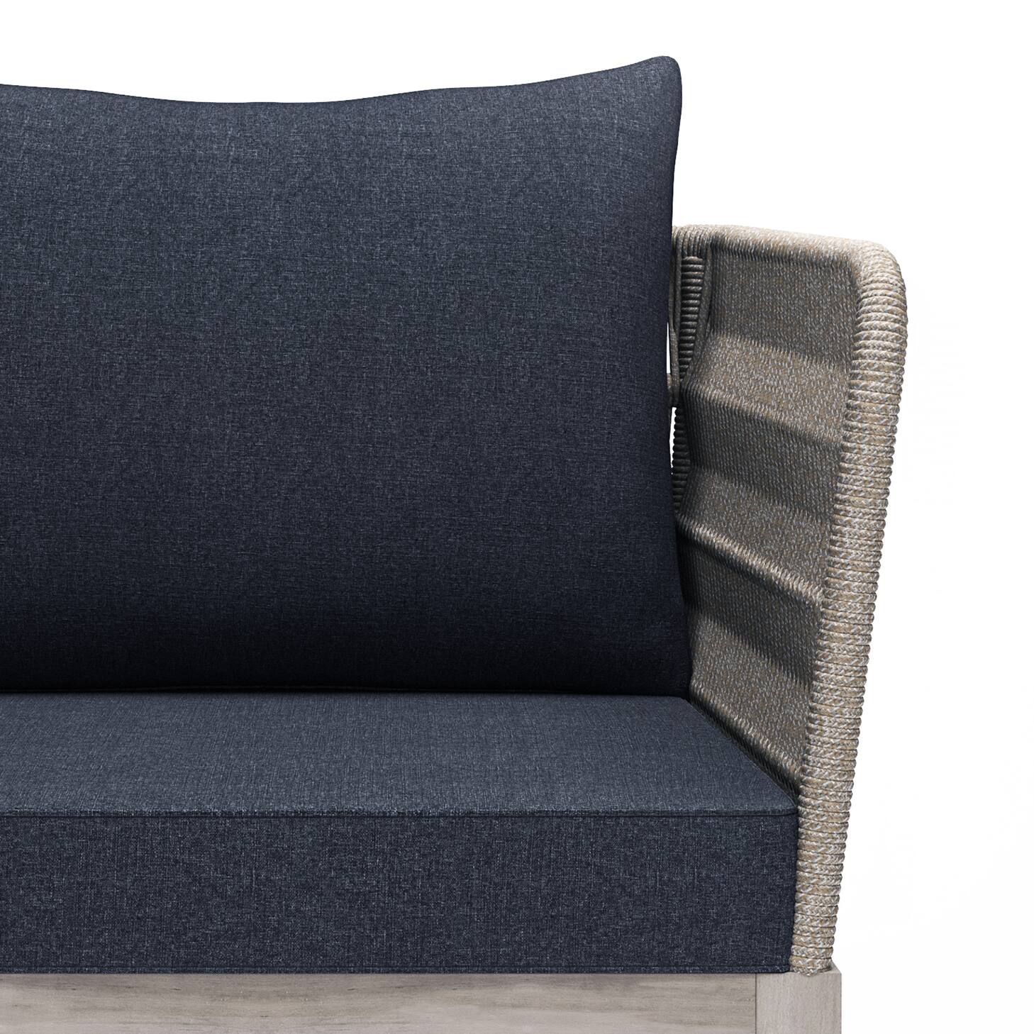 Alt View 14. Simpli Home - Santiago Outdoor Conversation Chair - Slate Grey.