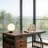 Left. Forest'nSky - Extensive Office Desk,Computer Desk,Elegant Writing Desk,Brown - Brown.
