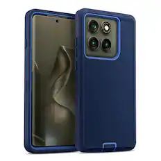 Front. Entronix - Entronix Case for Moto G Stylus 2025 - Triple-Layer Heavy Duty Protection - Blue.