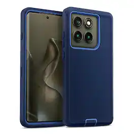 Entronix - Case for Moto Edge 2025 - Triple-Layer Heavy Duty Protection - Blue