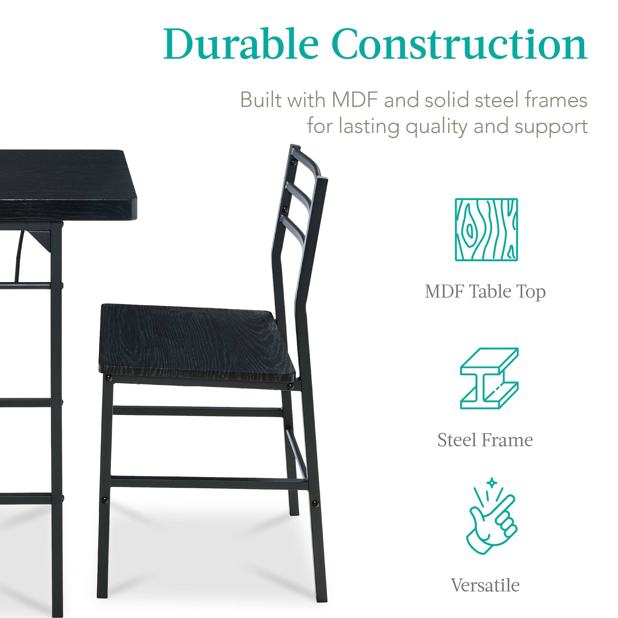 Durable Construction

Built with MDF and solid steel frames for lasting quality and support

- MDF Table Top
- Steel Frame
- Versatile