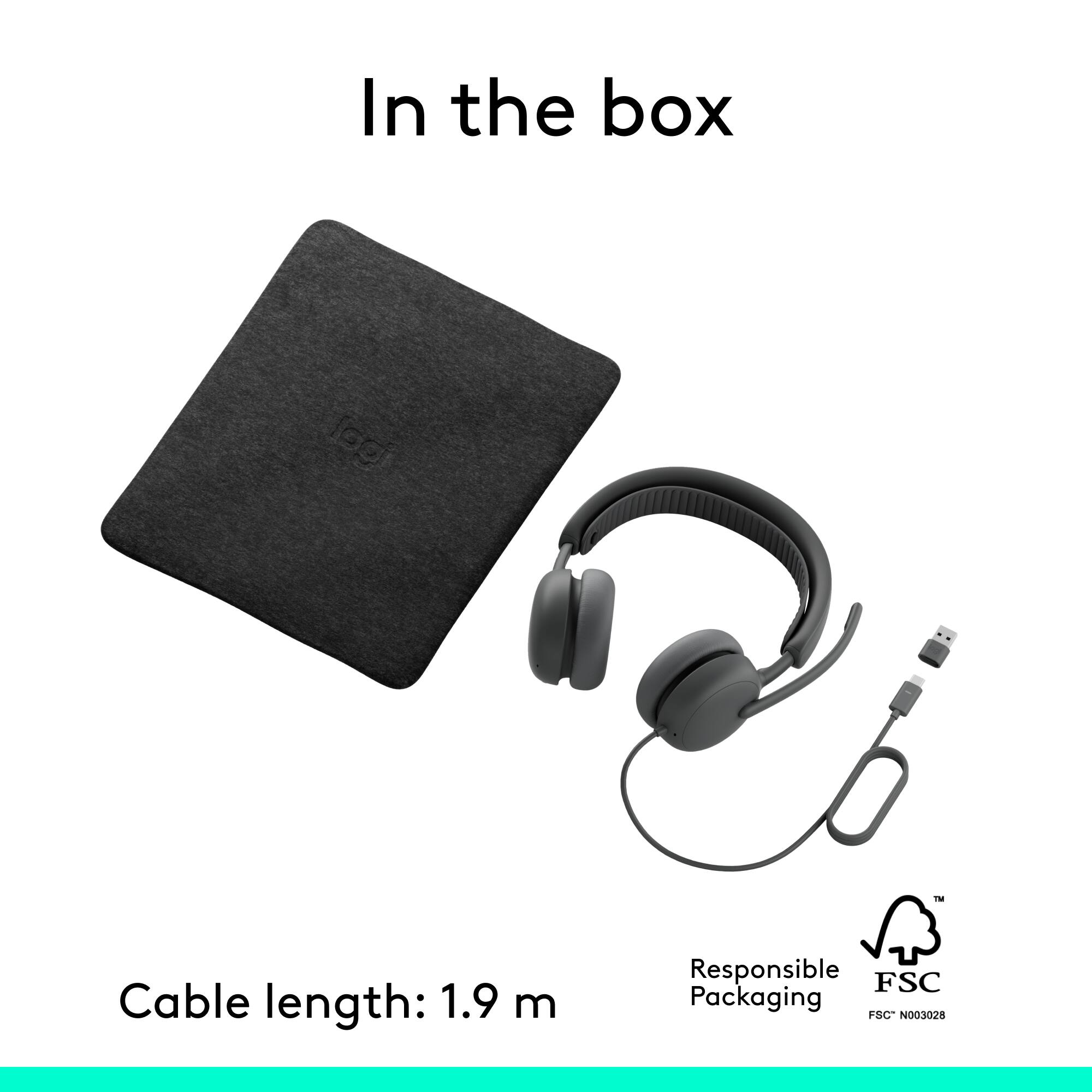 Logitech Zone Wired 2 Noise Canceling Headset for Business