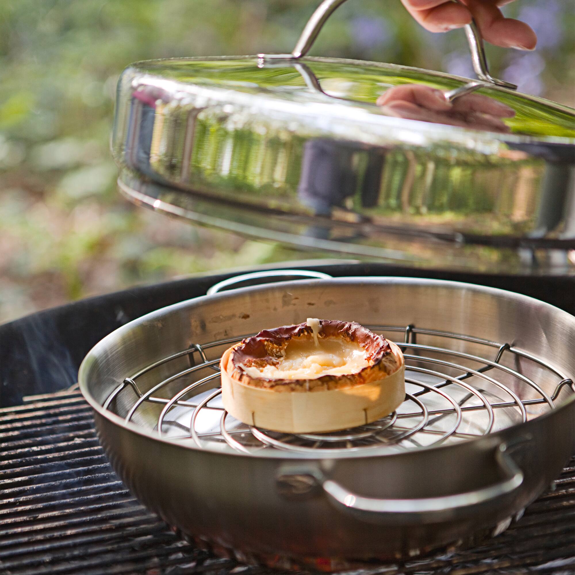 Alt View 3. Demeyere - Demeyere Resto 4-pc Stainless Steel Stovetop Smoker Set - Stainless Steel.