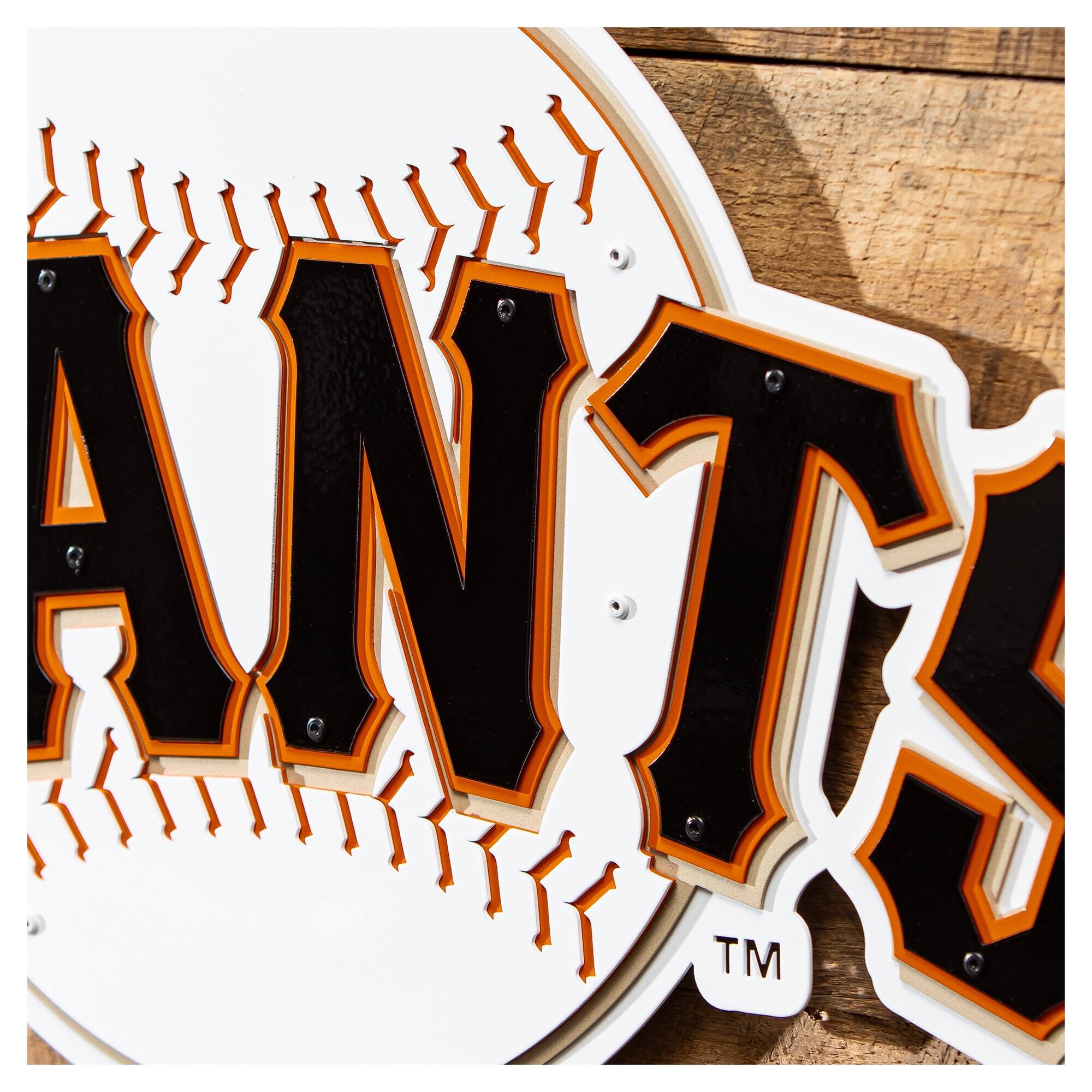 Alt View 2. Evergreen Enterprises - San Francisco Giants 23" Layered Metal Wall Art Sign - Multicolor.