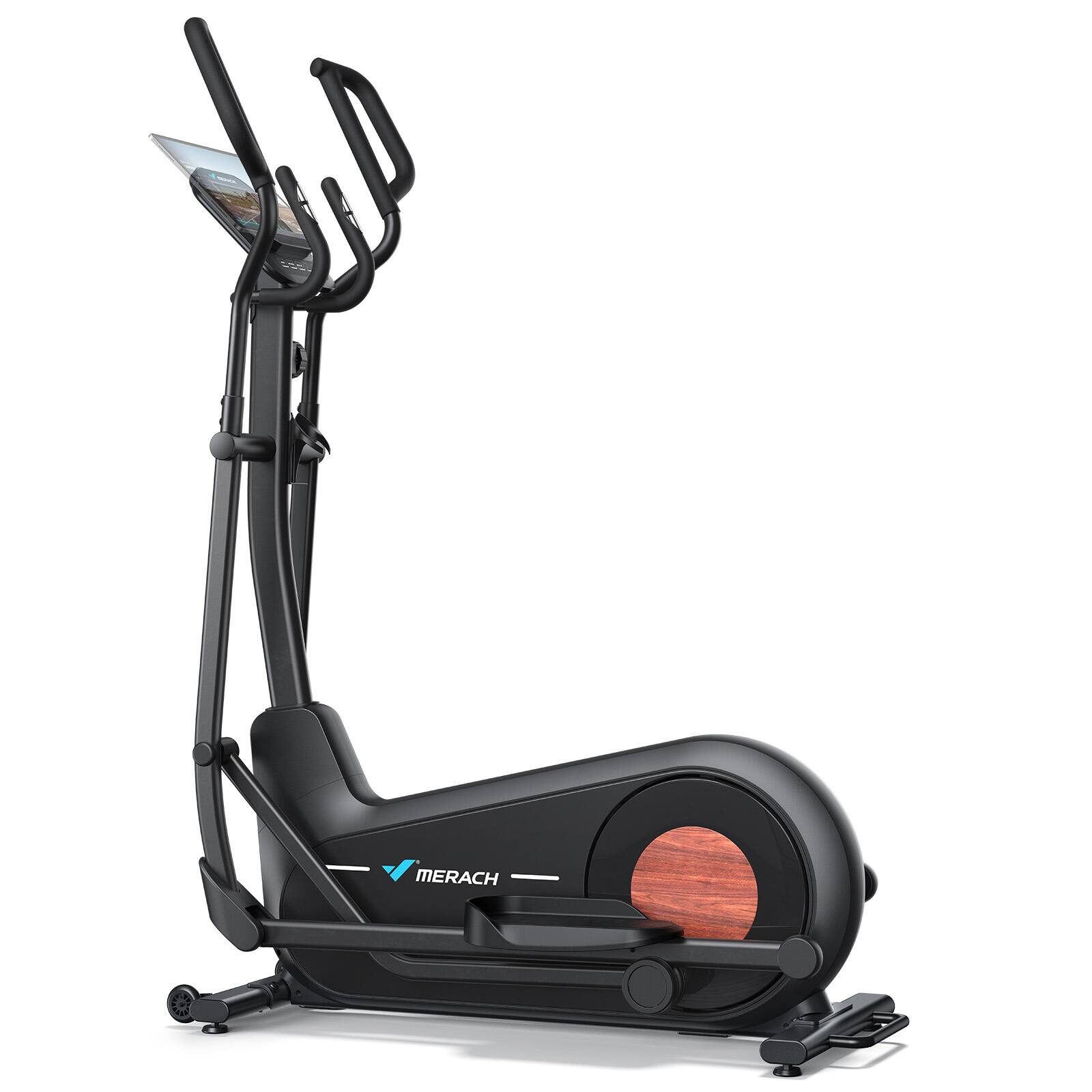 Back. MERACH - MERACH E27 Elliptical Magnetic Exercise Machine Hyper-Quiet 8 Resistance Levels - Black.