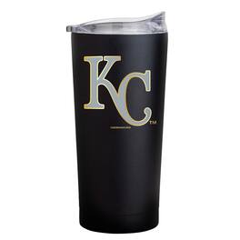 Logo Brands - Kansas City Royals Black Foil 20oz. Powder Coat Tumbler - Multicolor