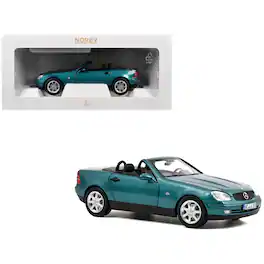 1996 Mercedes-Benz SLK Convertible Vivianit Green Metallic 1/18 Diecast Model Car by Norev