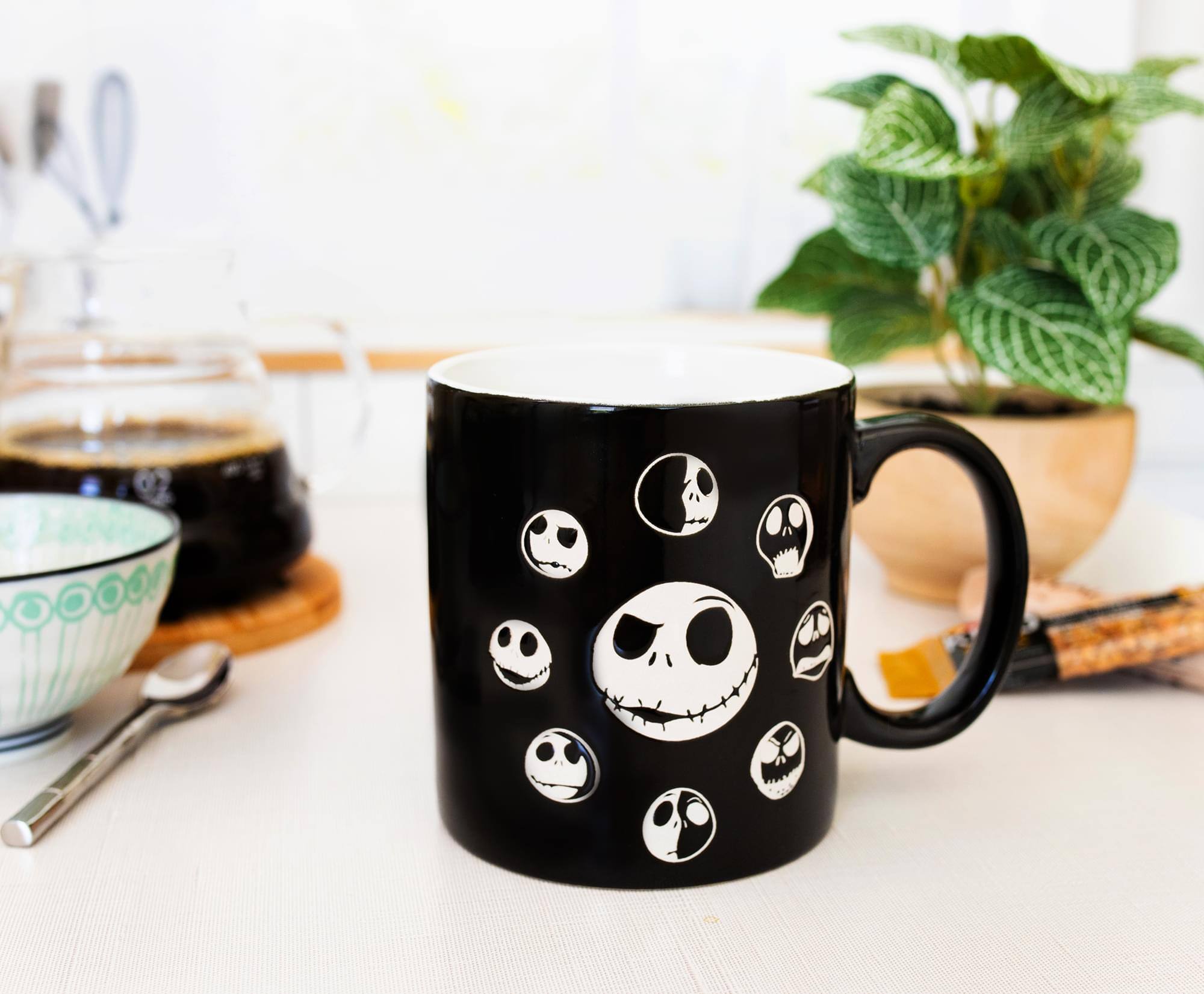 Alt View 10. Disney - Disney The Nightmare Before Christmas Jack Moon Phases Ceramic Mug | 20 Ounces - Black.