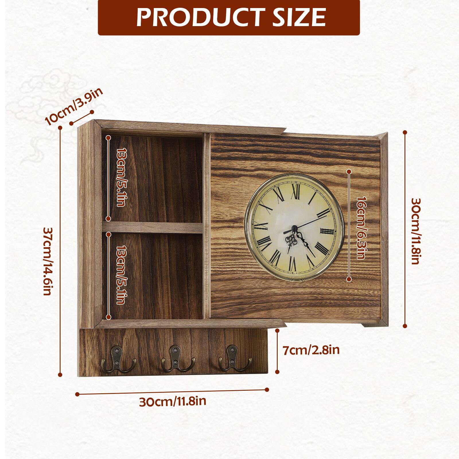 PRODUCT SIZE

10cm/3.9in  
13cm/5.1in  
37cm/14.6in  
13cm/5.1in  
16cm/6.3in  
30cm/11.8in  
30cm/11.8in  
7cm/2.8in