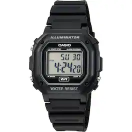 Casio - Men's Illuminator Digital Watch with Strap - F-108WH-1ACF - Black