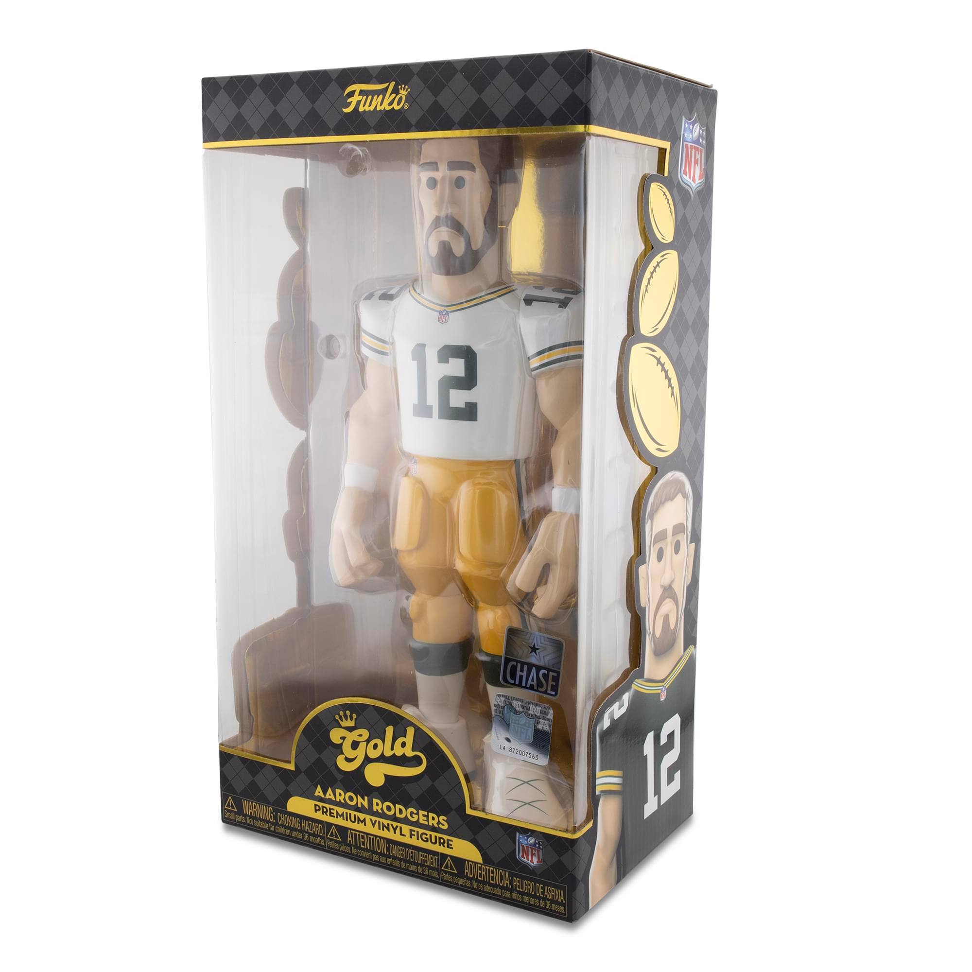 Funko

Gold
Aaron Rodgers
Premium Vinyl Figure

Chase

NFL
Tenica Peluche de Aaron Rodgers

10S NT 12 6 Chase 5 Gold

Sedon A Marnine - Done Premium Aaron Rodgers 1E M Horl Vinyl - Ad A Mtut P00 Anvention Onv Figure Enfee NFL

A Overiccia Nw Ca Peluche De Aaron Rodgers