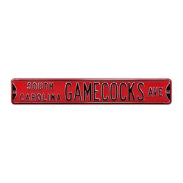 Authentic Street Signs - Garnet South Carolina Gamecocks 6" x 36" College Ave Street Sign - Red