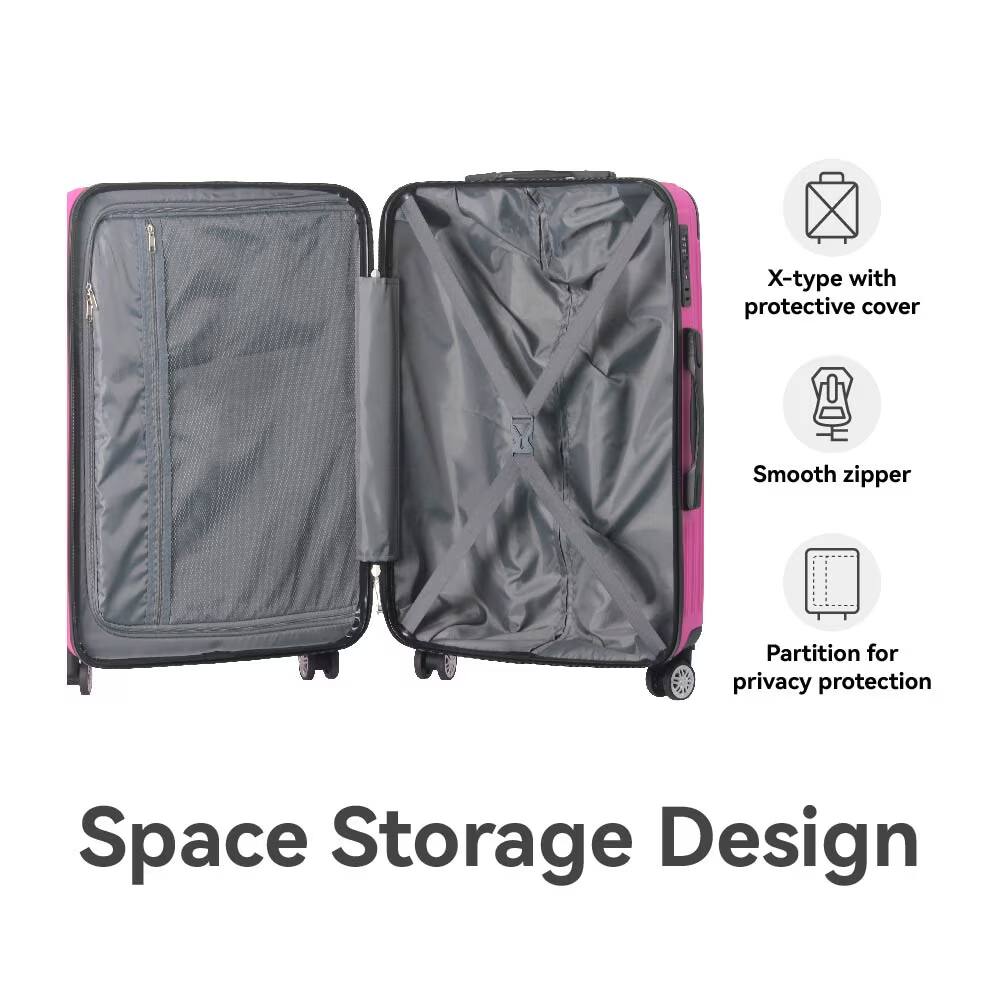 X-type with protective cover  
Smooth zipper  
Partition for privacy protection  
Space Storage Design