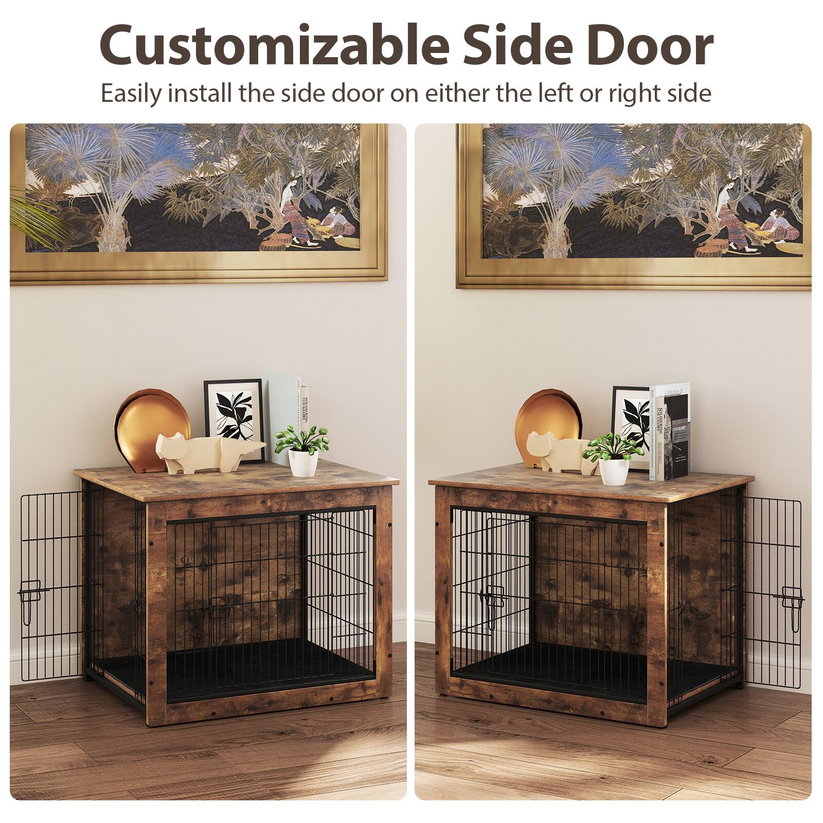 Customizable Side Door  
Easily install the side door on either the left or right side