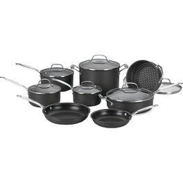 Cuisinart - Chef's Classic Hard Anodized 14 Piece Cookware Set 66-14N - Black