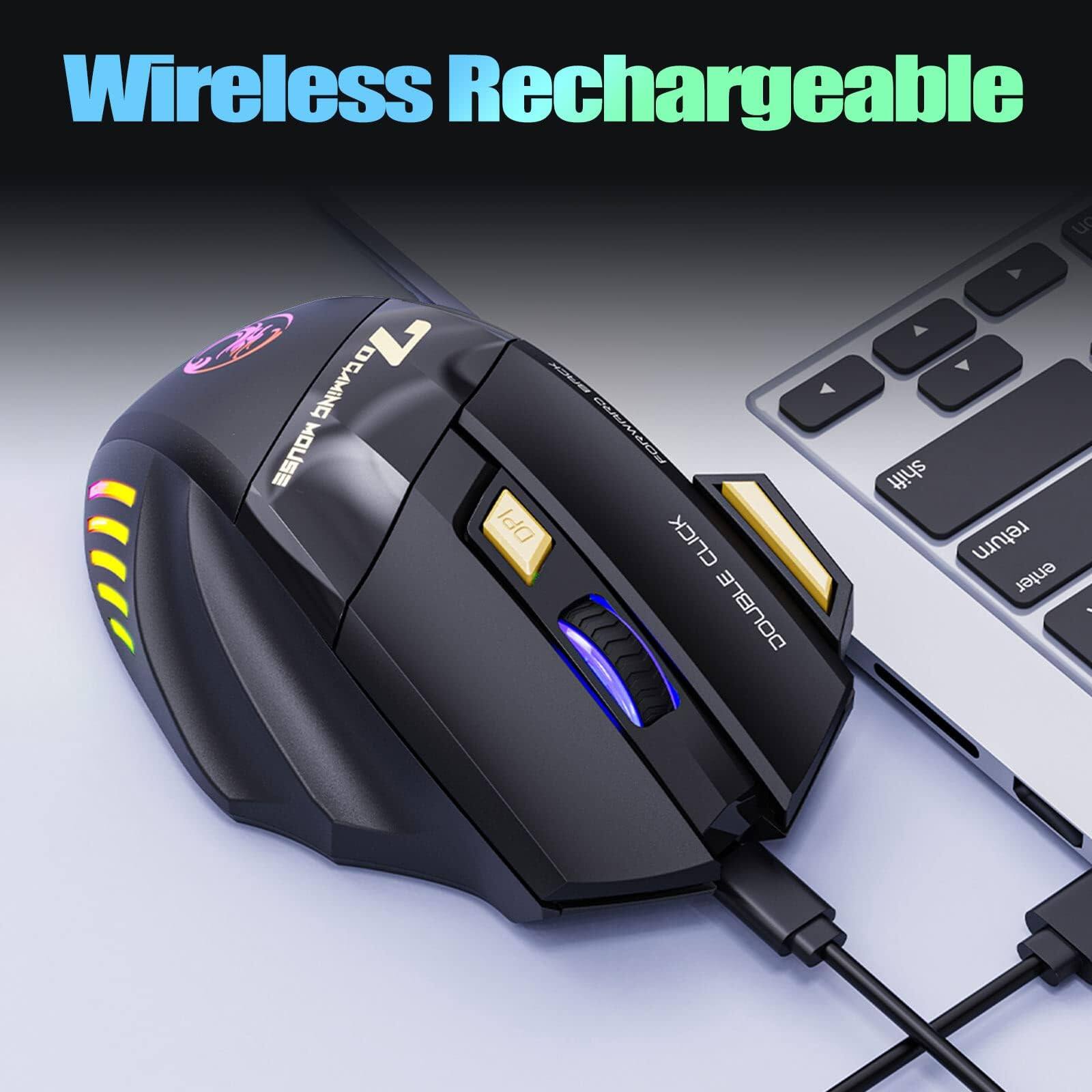 Wireless Rechargeable  
DPI CLICK DOUBLE shift return enter