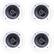 Front. Klipsch - R-1650-C In-Ceiling Speaker - White (4-Pack) Bundle.