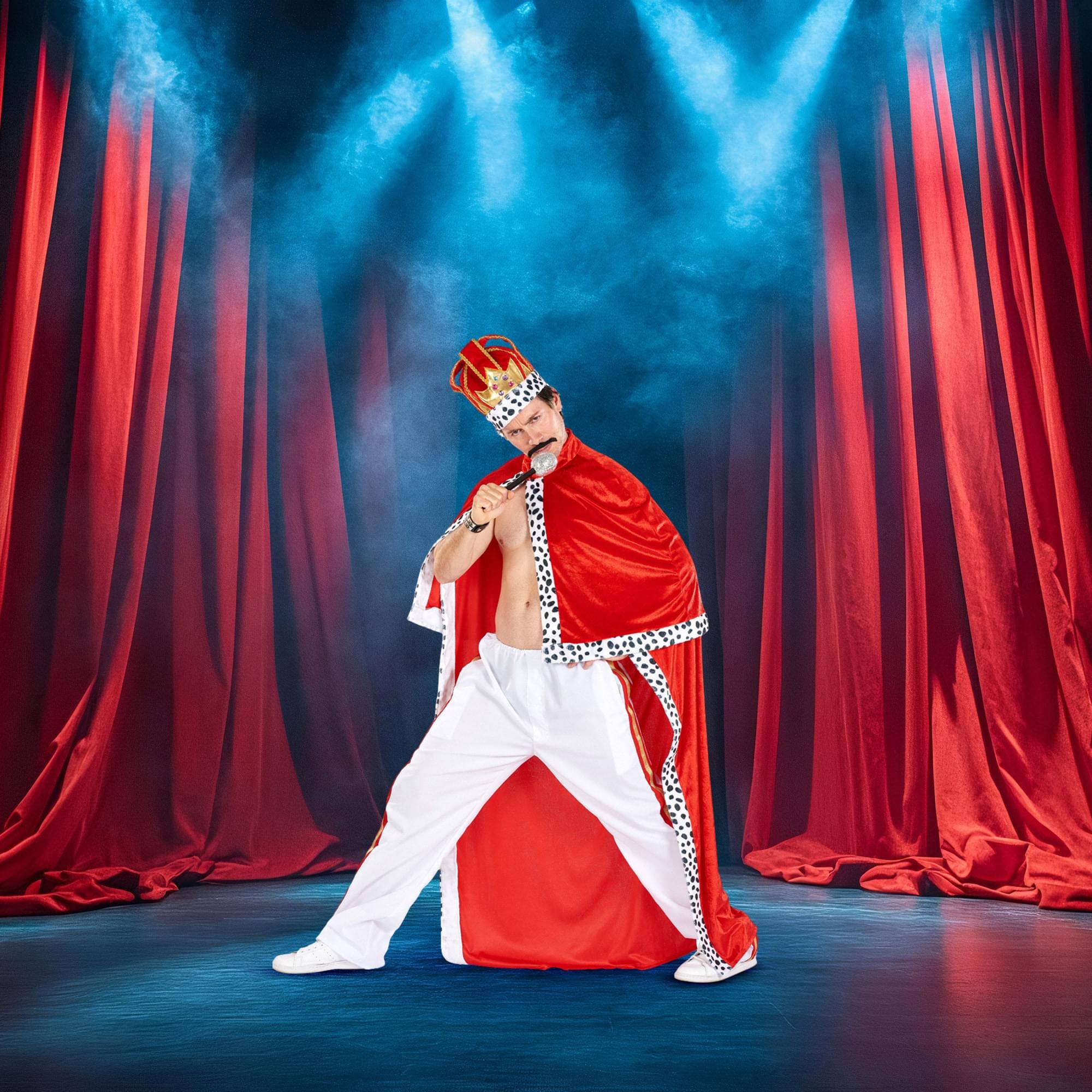 Alt View 2. Angels Costumes - Rockstar King Costume Standard - Multi-Colored.