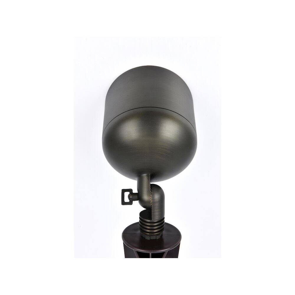 Alt View 1. Elitco Lighting - Outdoor 12V Cast Brass Wide Spot Light, 4.75 inch x 8 inch - Dark Bronze.