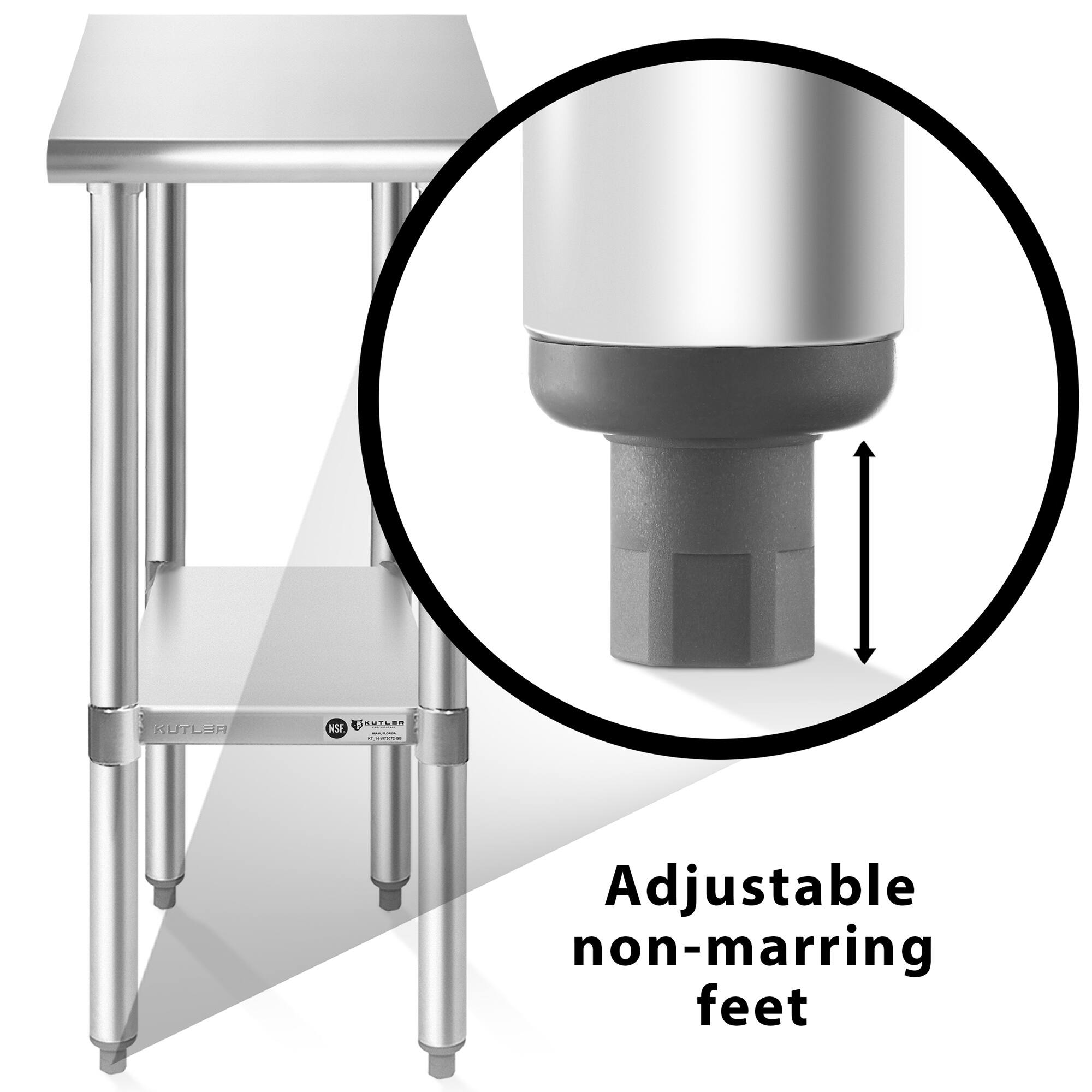 KUTLER  
NSF  
KUTLER FLAMITATION  
Adjustable non-marring feet