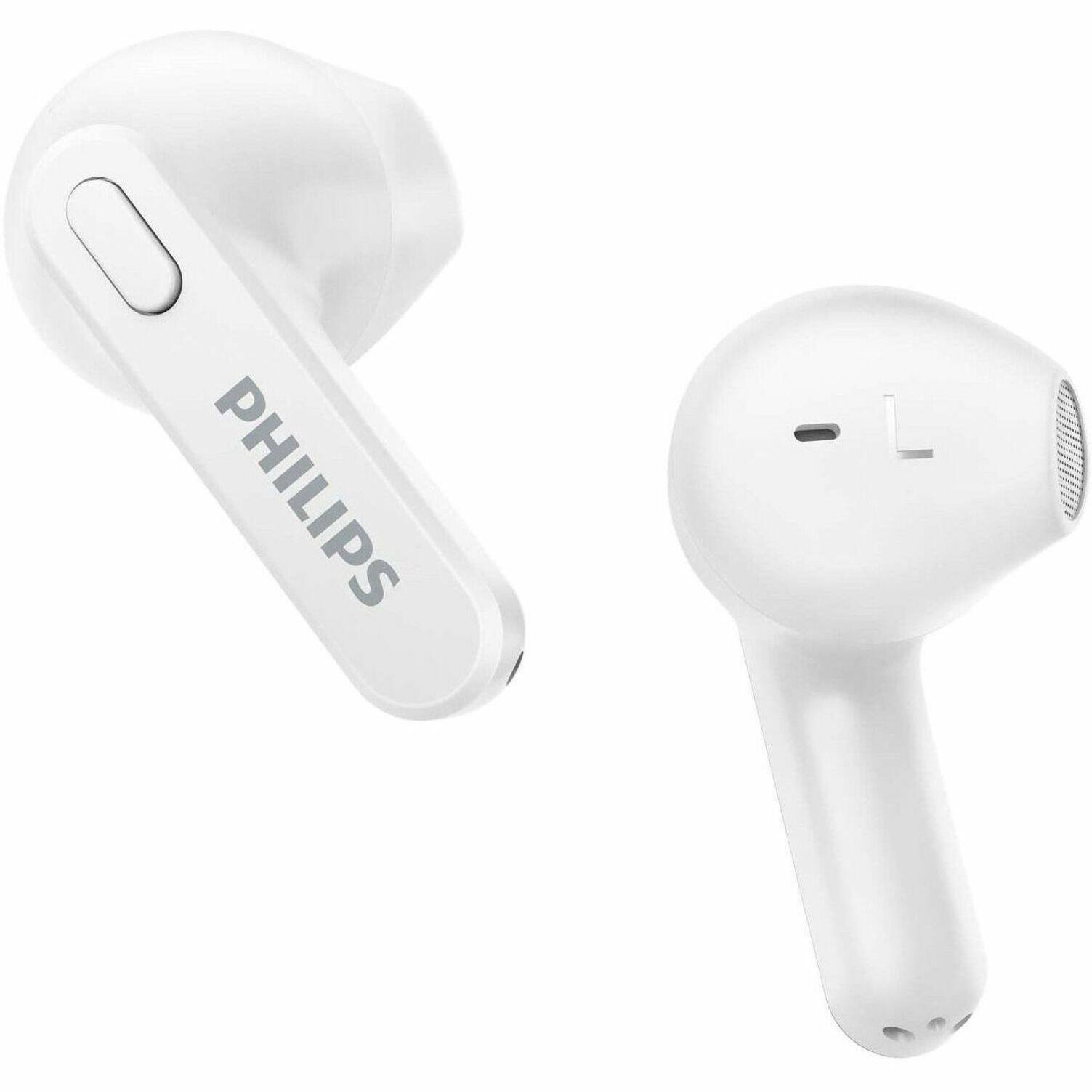 Alt View 19. Philips - TAT2236WT True Wireless Earbuds - White.