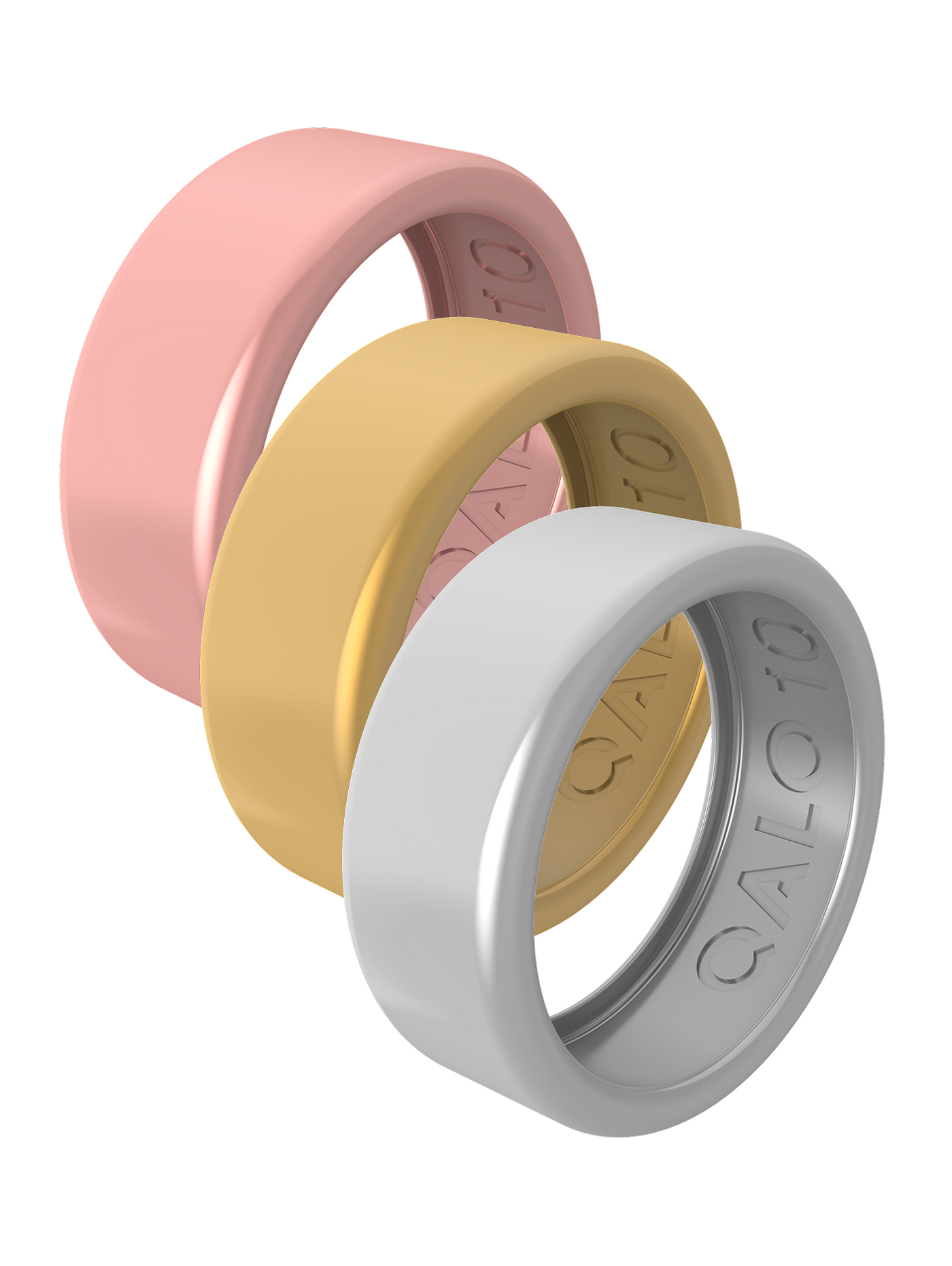 QALO - Unisex QRNT SLIM 3pk Covers Size 10 - Metallic