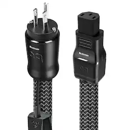 AudioQuest - Blizzard XTRM 6.75' Power Cable with C19 to 3-Prong Wall Plug Connectors - Black