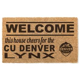 Jardine - CU Denver Lynx 18" x 30" Welcome Doormat - Brown