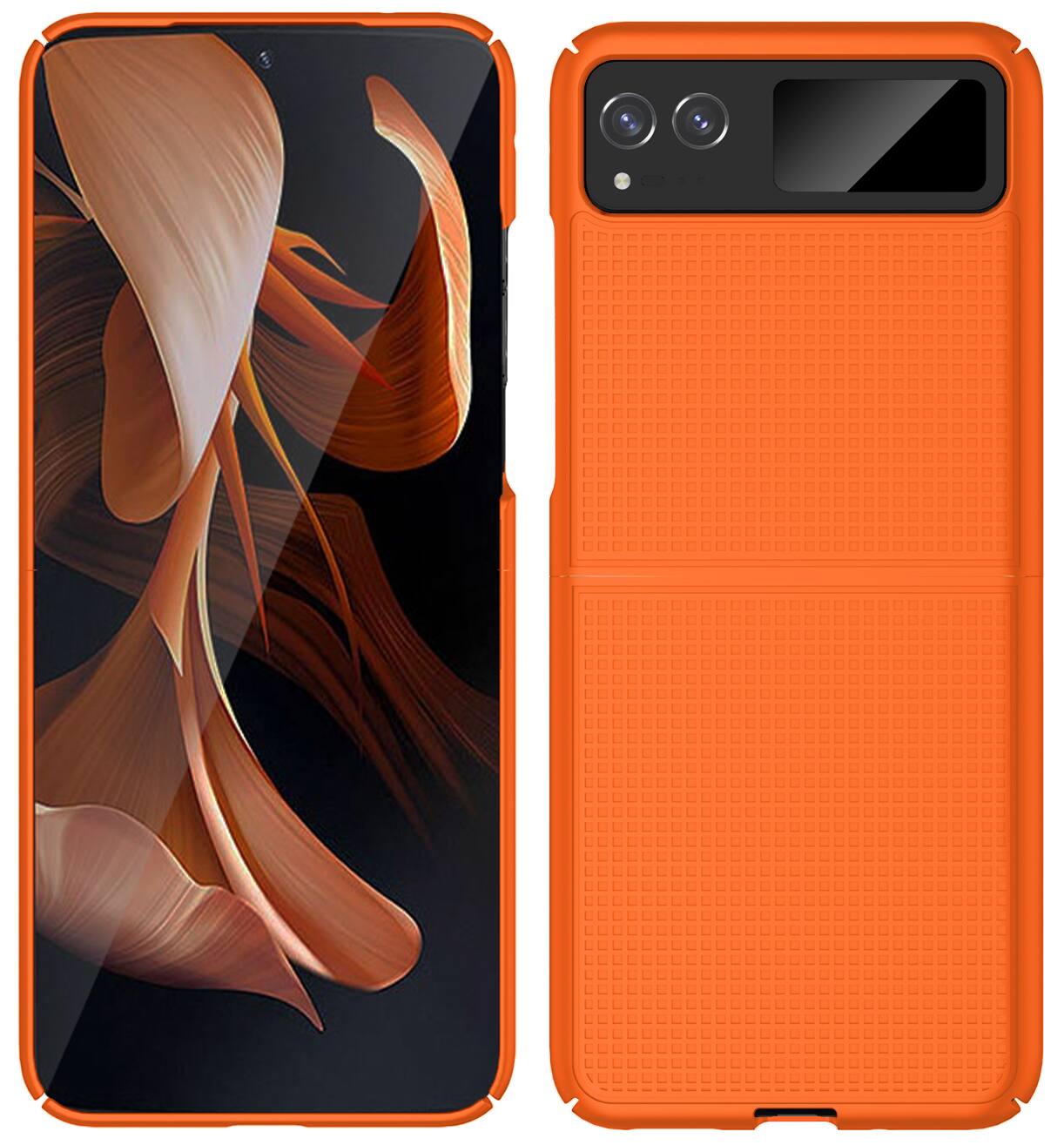Alt View 4. Nakedcellphone - Slim Case for Motorola RAZR (2023) - Orange.