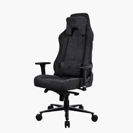 Arozzi - Vernazza Premium Soft Fabric Ergonomic Office/Gaming Chair - Pure Black
