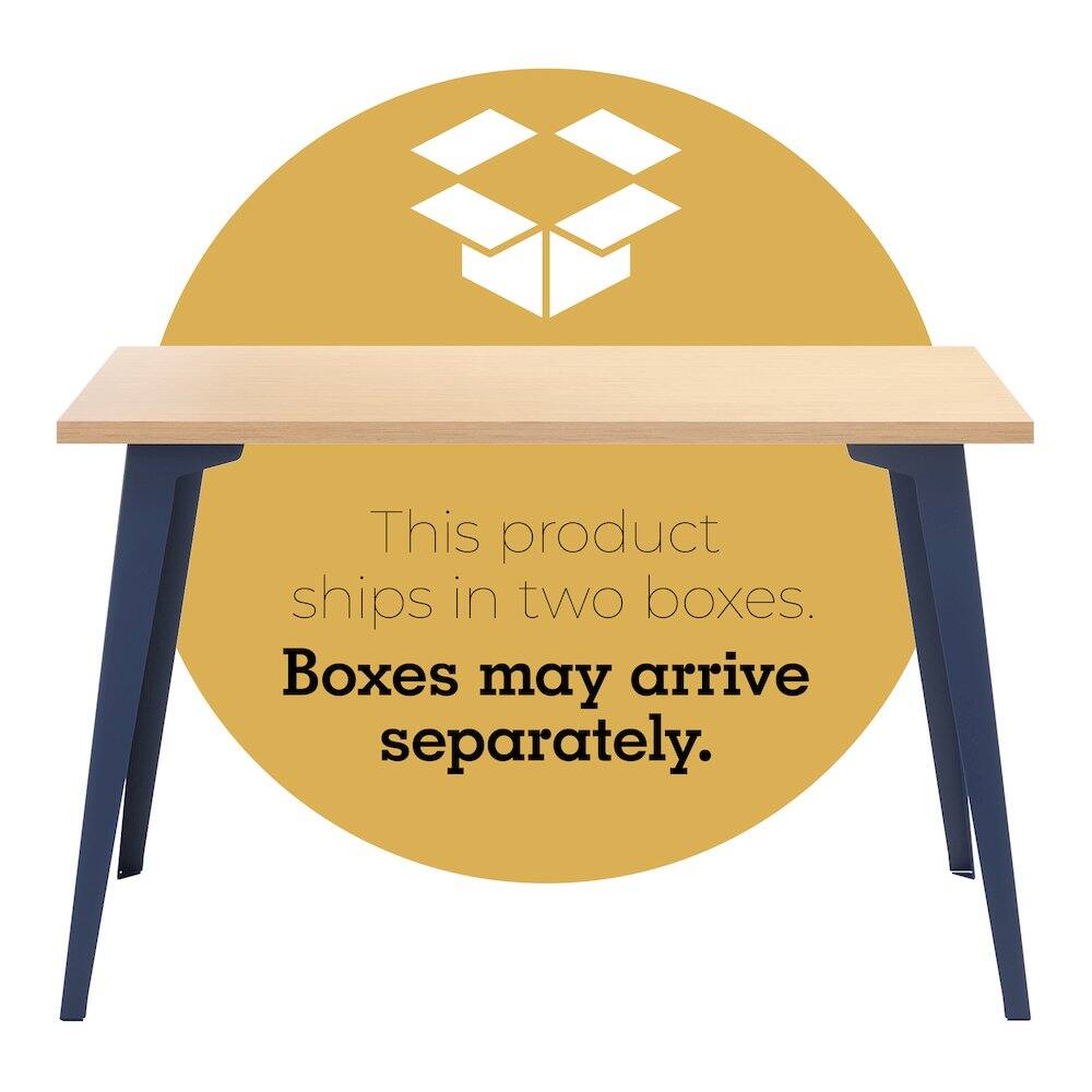 This product ships in two boxes. Boxes may arrive separately.