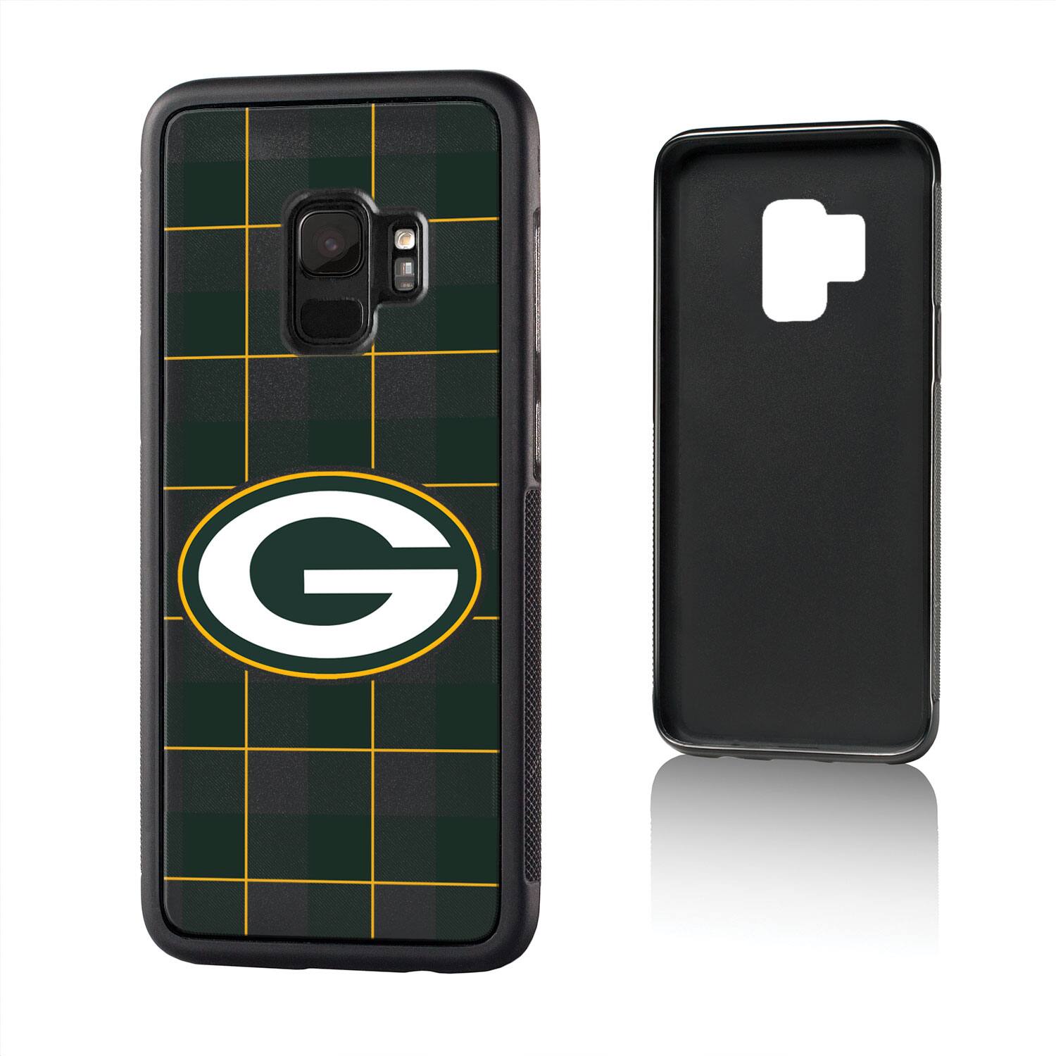 Alt View 1. Keyscaper - Green Bay Packers Galaxy Plaid Design Bump Case - S20 Plus - Multicolor.