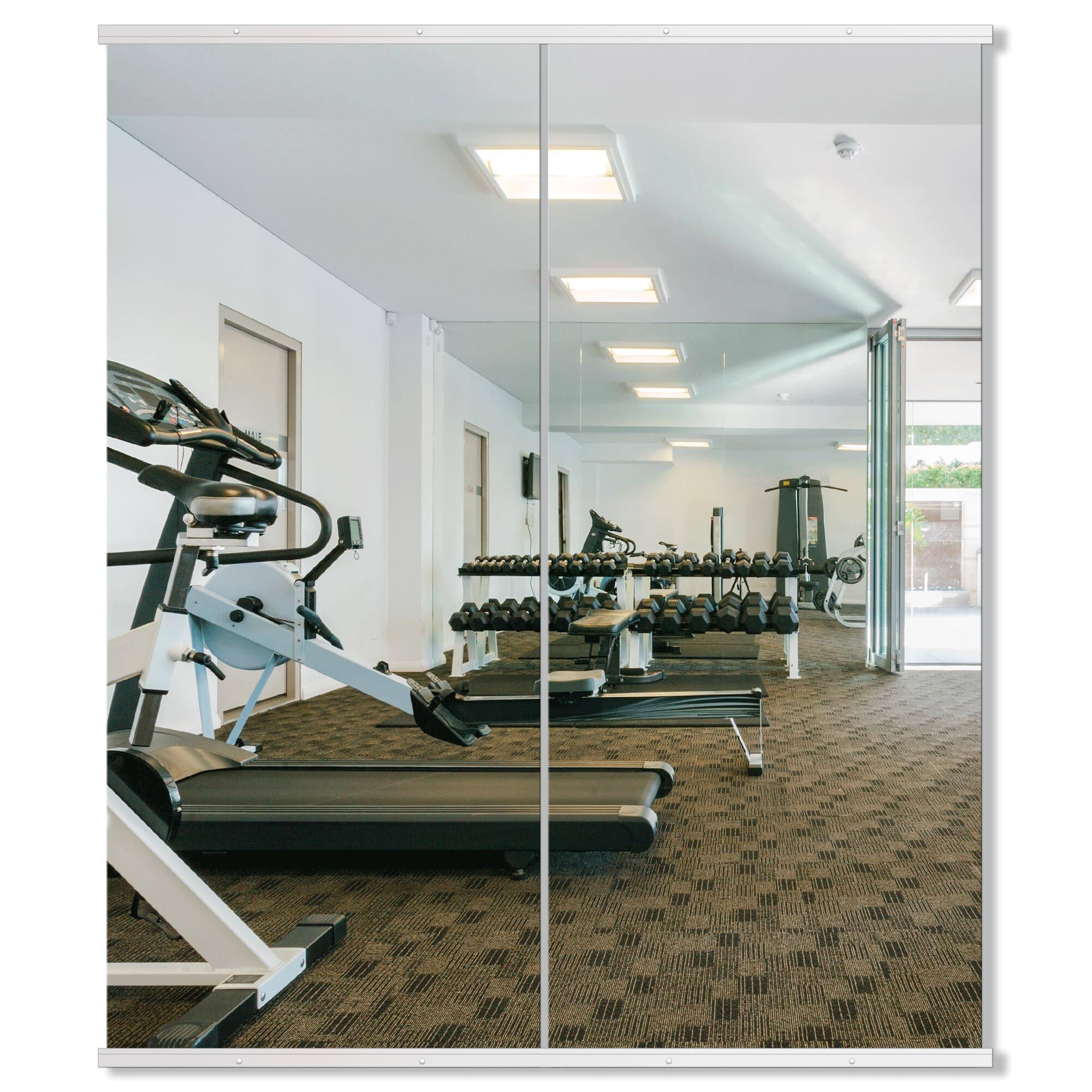 Gym White 60''L x 25''W x 2Pcs